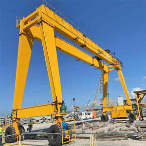 Double Girder Rubber Tyre Gantry Crane